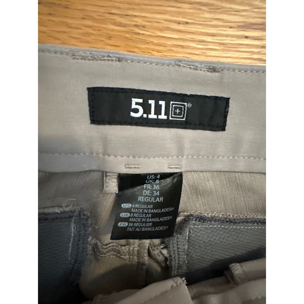 5.11 Tactical Pants Women’s Size 4 Regular Tan Cargo Utility Workwear Outdoor - Picture 2 of 5
